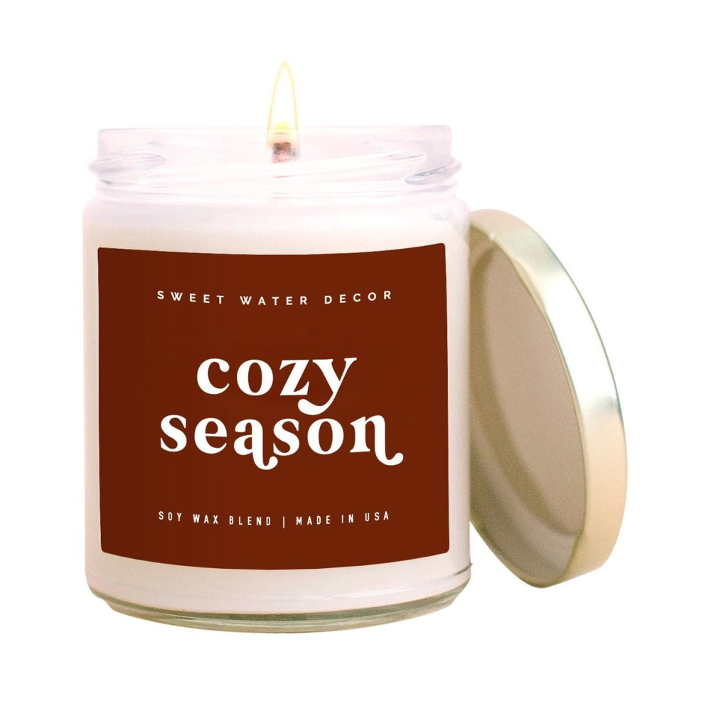 
                      
                        Sweet Water Decor Cozy Season Soy Candle - Clear Jar - 9 oz - lily & onyx
                      
                    