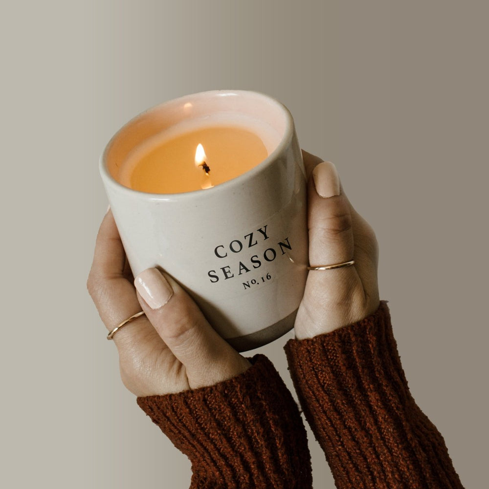 
                      
                        Sweet Water Decor Cozy Season Soy Candle - Cream Stoneware Jar - 12 oz - lily & onyx
                      
                    
