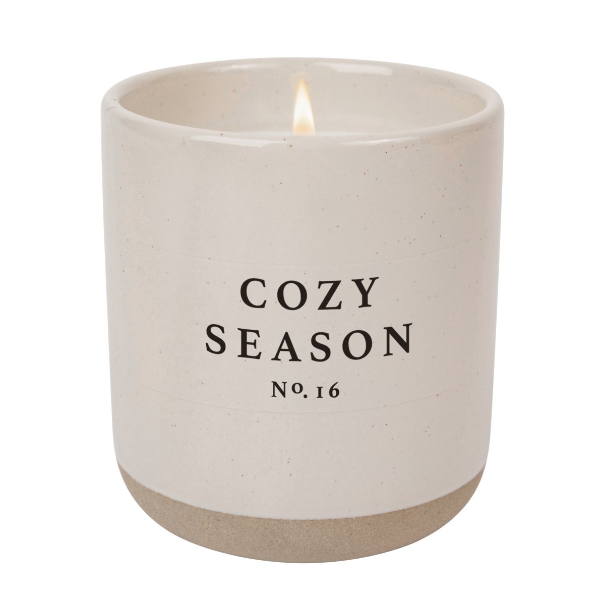 Load image into Gallery viewer, Sweet Water Decor Cozy Season Soy Candle - Cream Stoneware Jar - 12 oz - lily &amp;amp; onyx

