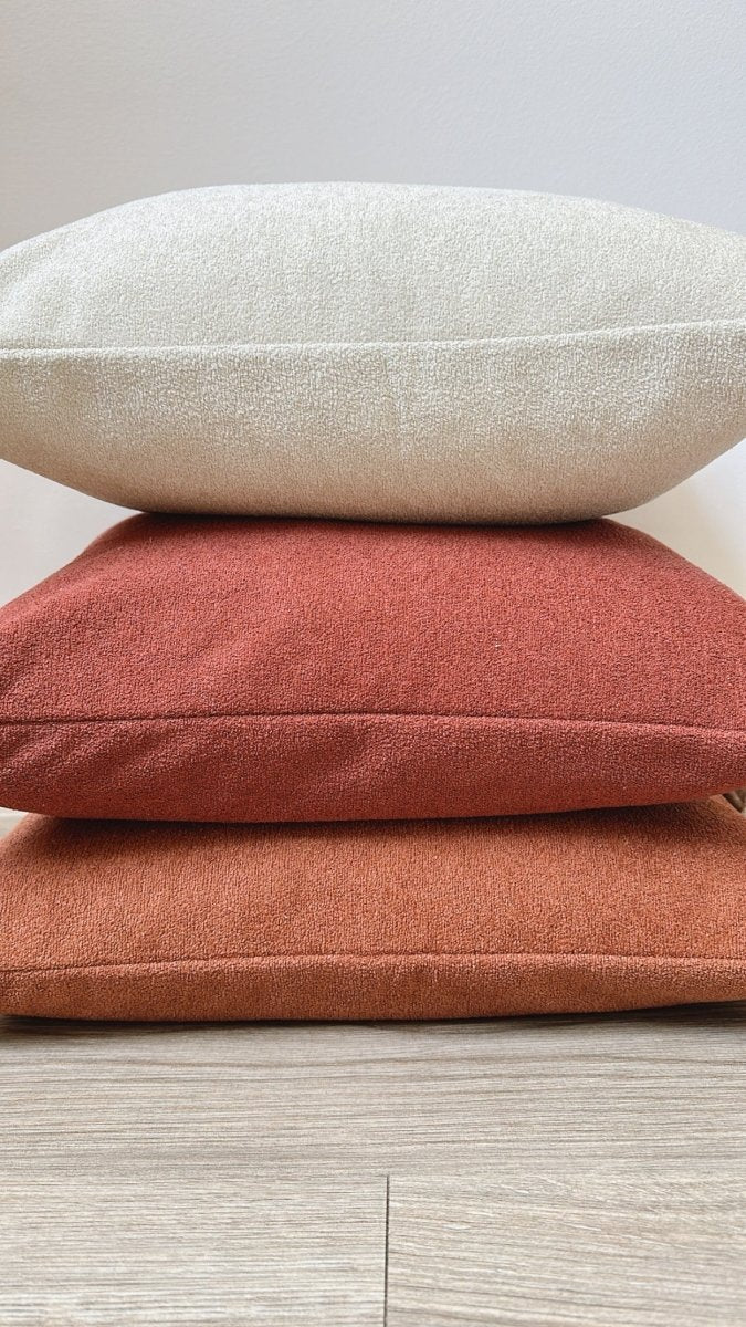 Busa Designs Cream Sherpa Lumbar Pillow Cover - lily & onyx
