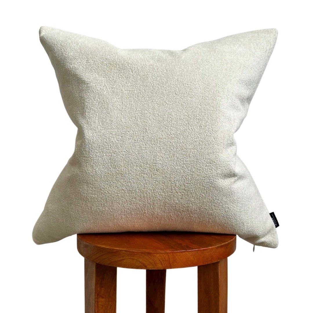 Load image into Gallery viewer, Busa Designs Cream Sherpa Pillow Cover - lily &amp;amp; onyx
