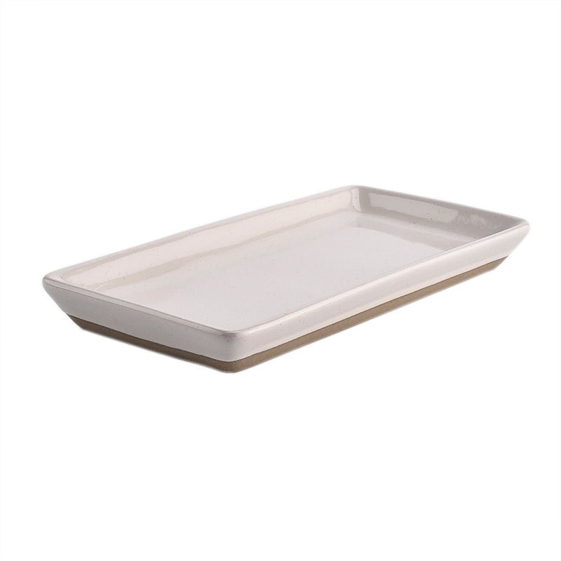 Load image into Gallery viewer, Sweet Water Decor Cream Stoneware Tray - lily &amp;amp; onyx
