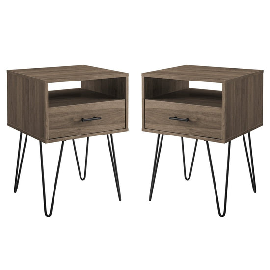 Walker Edison Croft Nightstand / Side Table, Set of 2 - lily & onyx