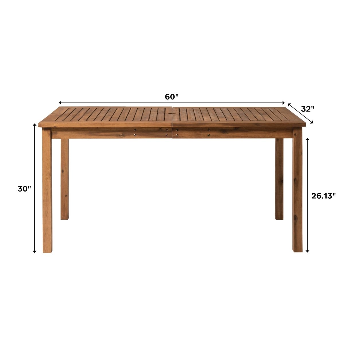 Walker Edison Crosswinds Patio Dining Table - lily & onyx