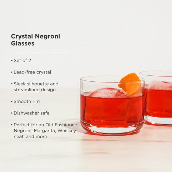 Viski Crystal Negroni Glasses - lily & onyx