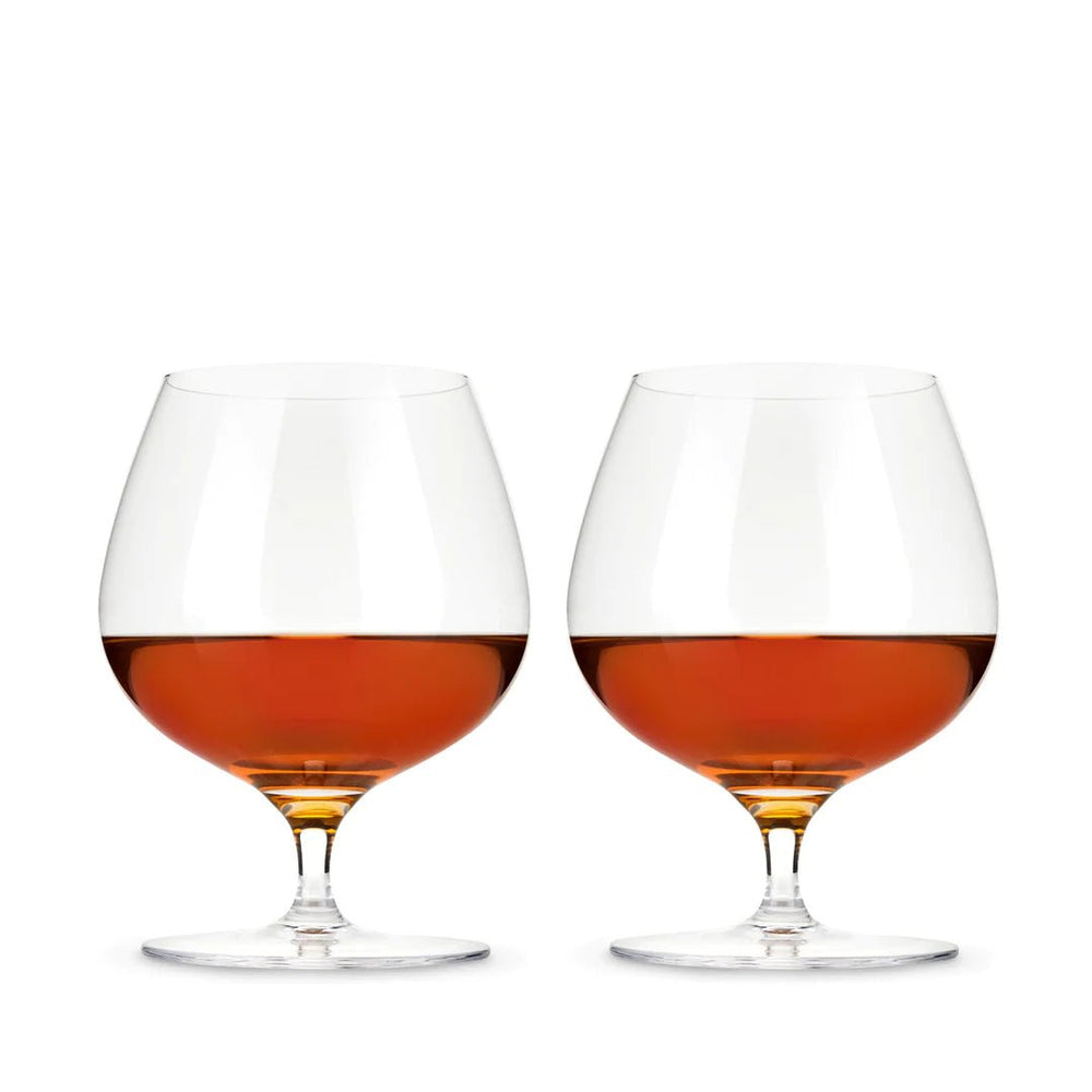 Viski Crystal Wingback Brandy Glasses, Set of 2 - lily & onyx