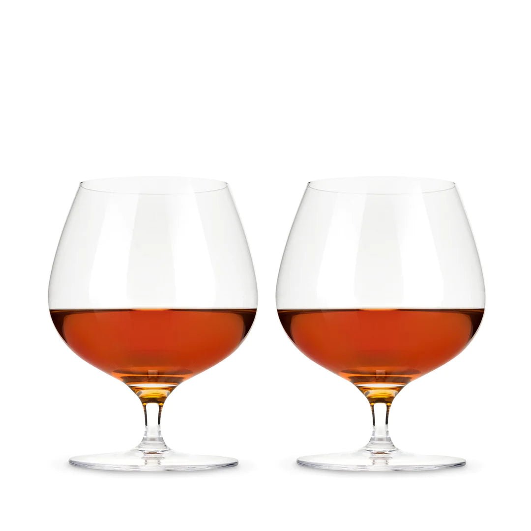 Viski Crystal Wingback Brandy Glasses, Set of 2 - lily & onyx