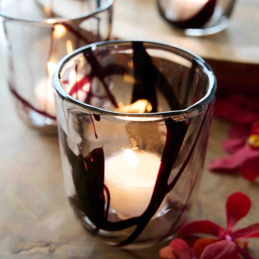 
                      
                        texxture Dalby™ Mouth Blown Glass Votive, Set of 3 - lily & onyx
                      
                    