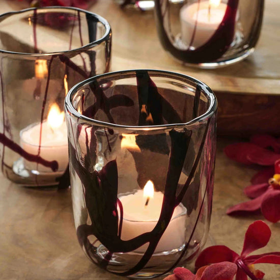 Load image into Gallery viewer, texxture Dalby™ Mouth Blown Glass Votive, Set of 3 - lily &amp;amp; onyx
