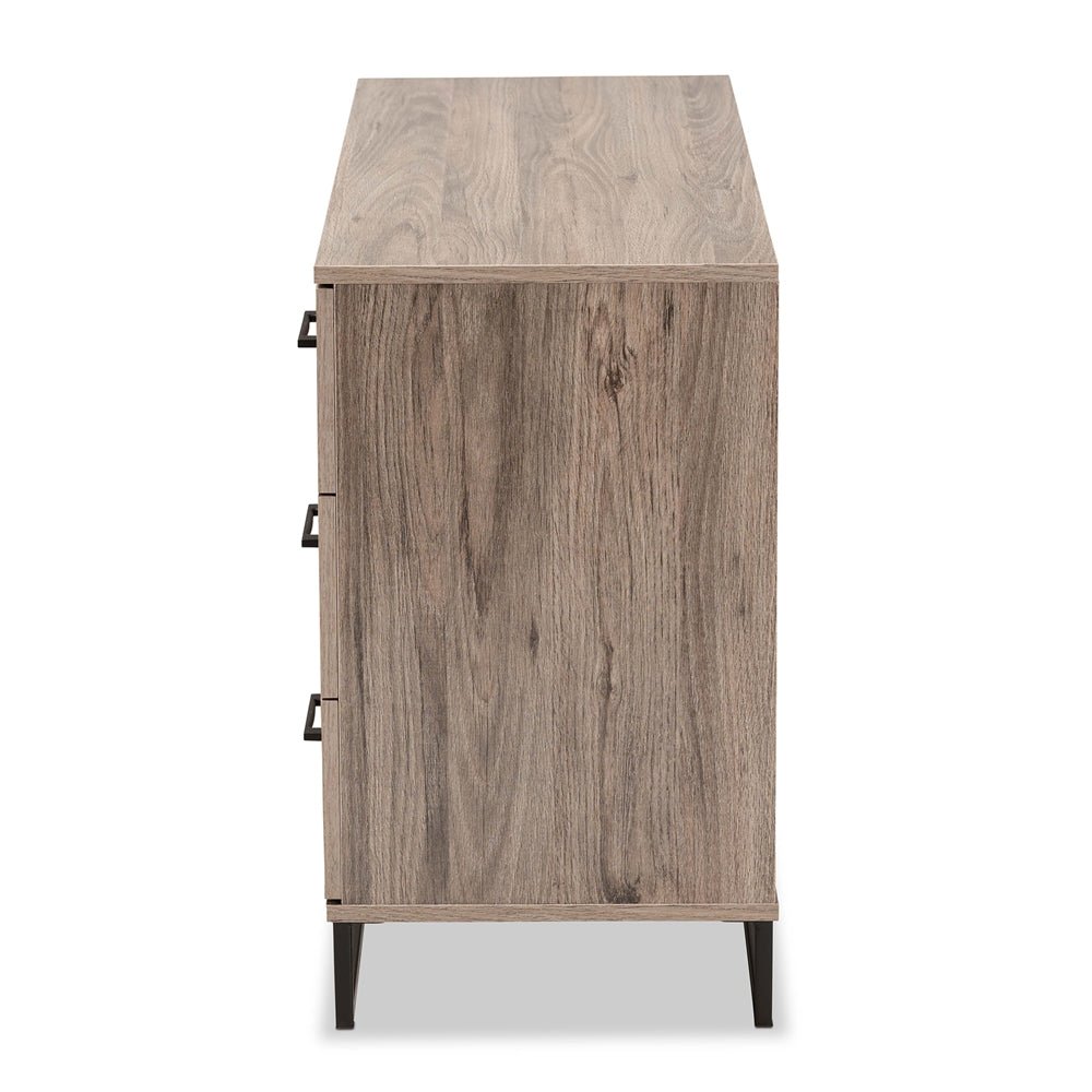 
                      
                        Baxton Studio Daxton Modern And Contemporary Rustic Oak Finished Wood 6 Drawer Dresser - lily & onyx
                      
                    