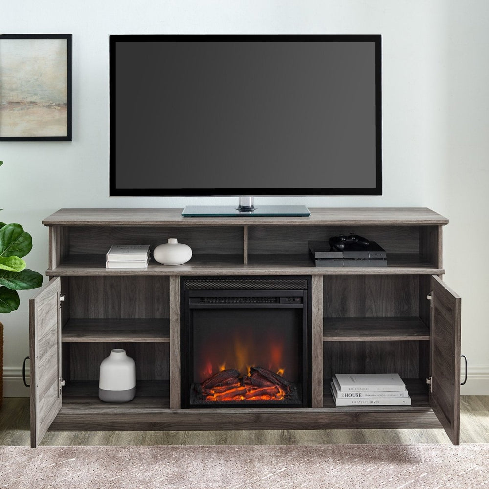 
                      
                        Walker Edison Dayton Scandinavian Fluted Door Fireplace TV Stand - lily & onyx
                      
                    