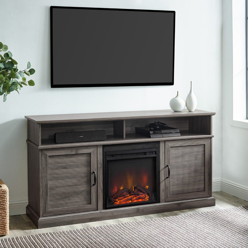 
                      
                        Walker Edison Dayton Scandinavian Fluted Door Fireplace TV Stand - lily & onyx
                      
                    