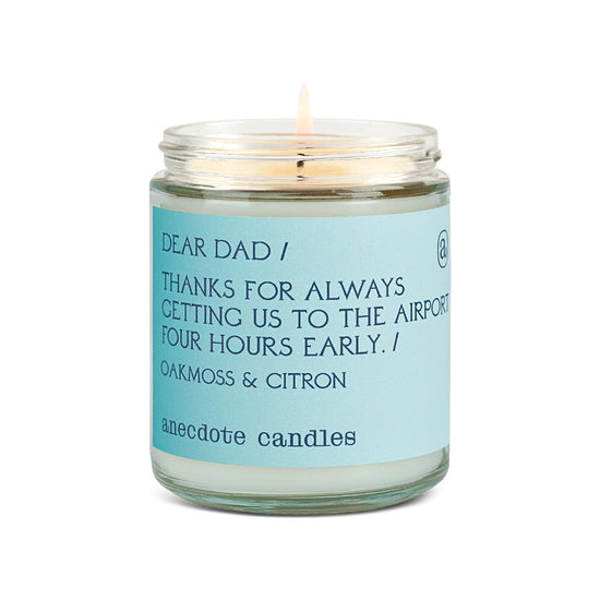 Anecdote Candles Dear Dad Candle - lily & onyx