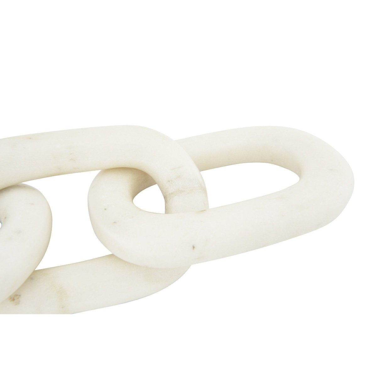 lily & onyx Decorative 13” Marble Chain Link Figurine - lily & onyx