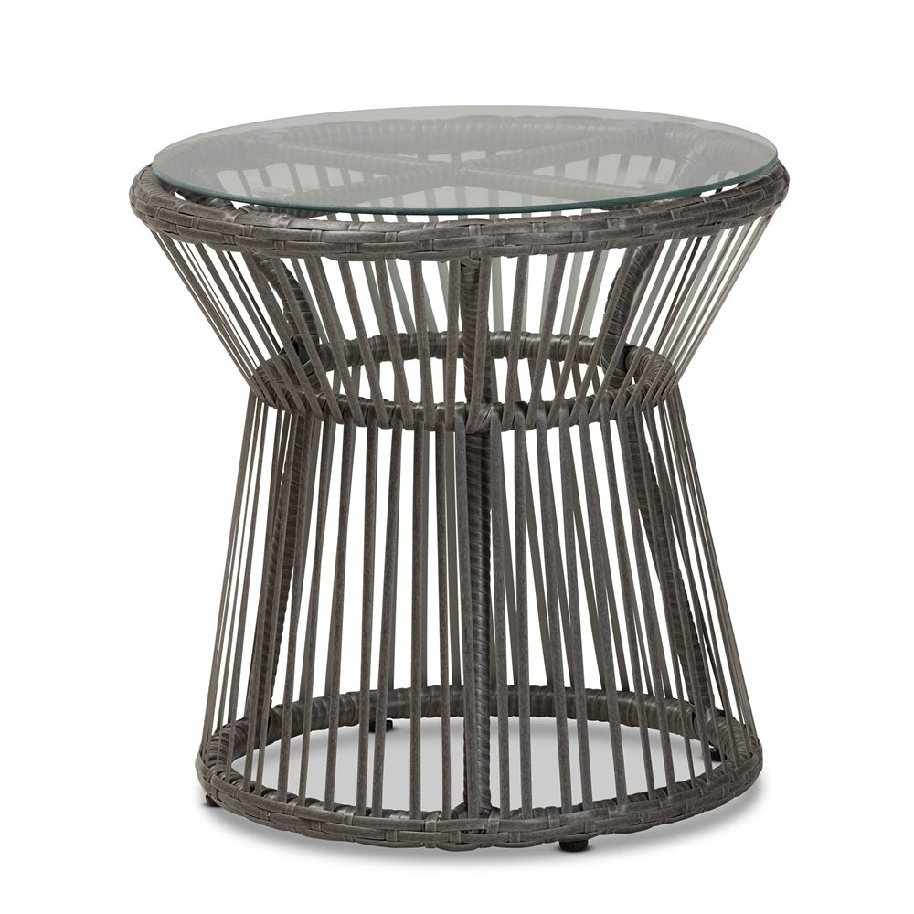 
                      
                        Baxton Studio Dermot Modern & Contemporary Beige Fabric & Grey Synthetic Rattan Upholstered 3 Piece Patio Set - lily & onyx
                      
                    