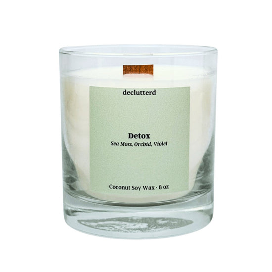 declutterd Detox Wood Wick Candle - lily & onyx
