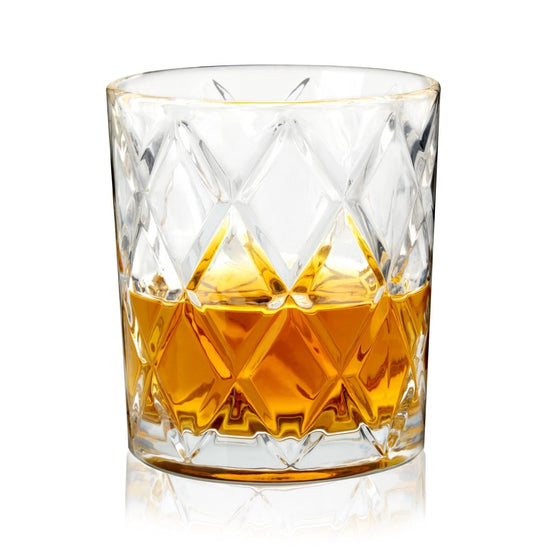 TRUE Diamond Faceted Cocktail Glasses, Set of 4 - lily & onyx
