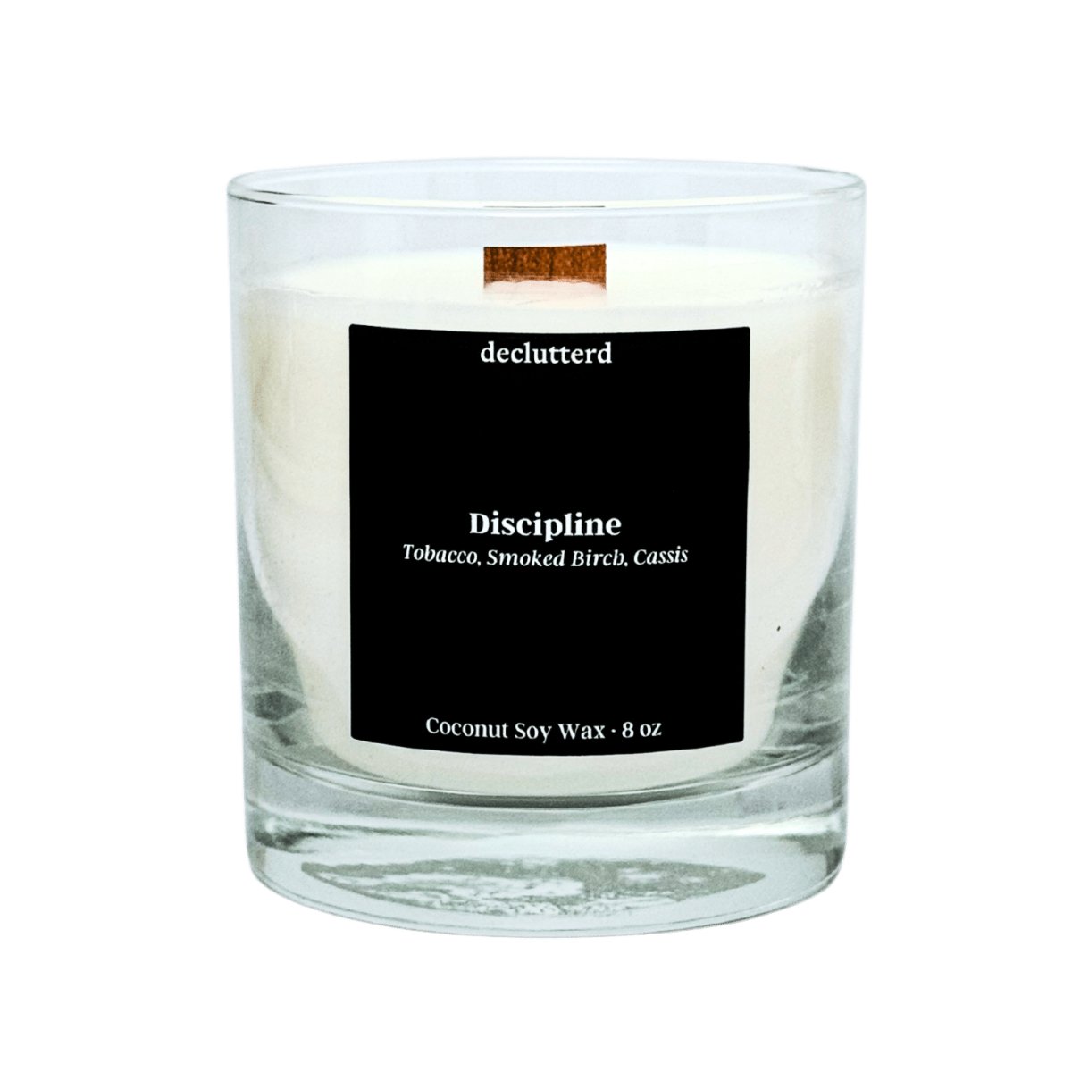 declutterd Discipline Wood Wick Candle - lily & onyx