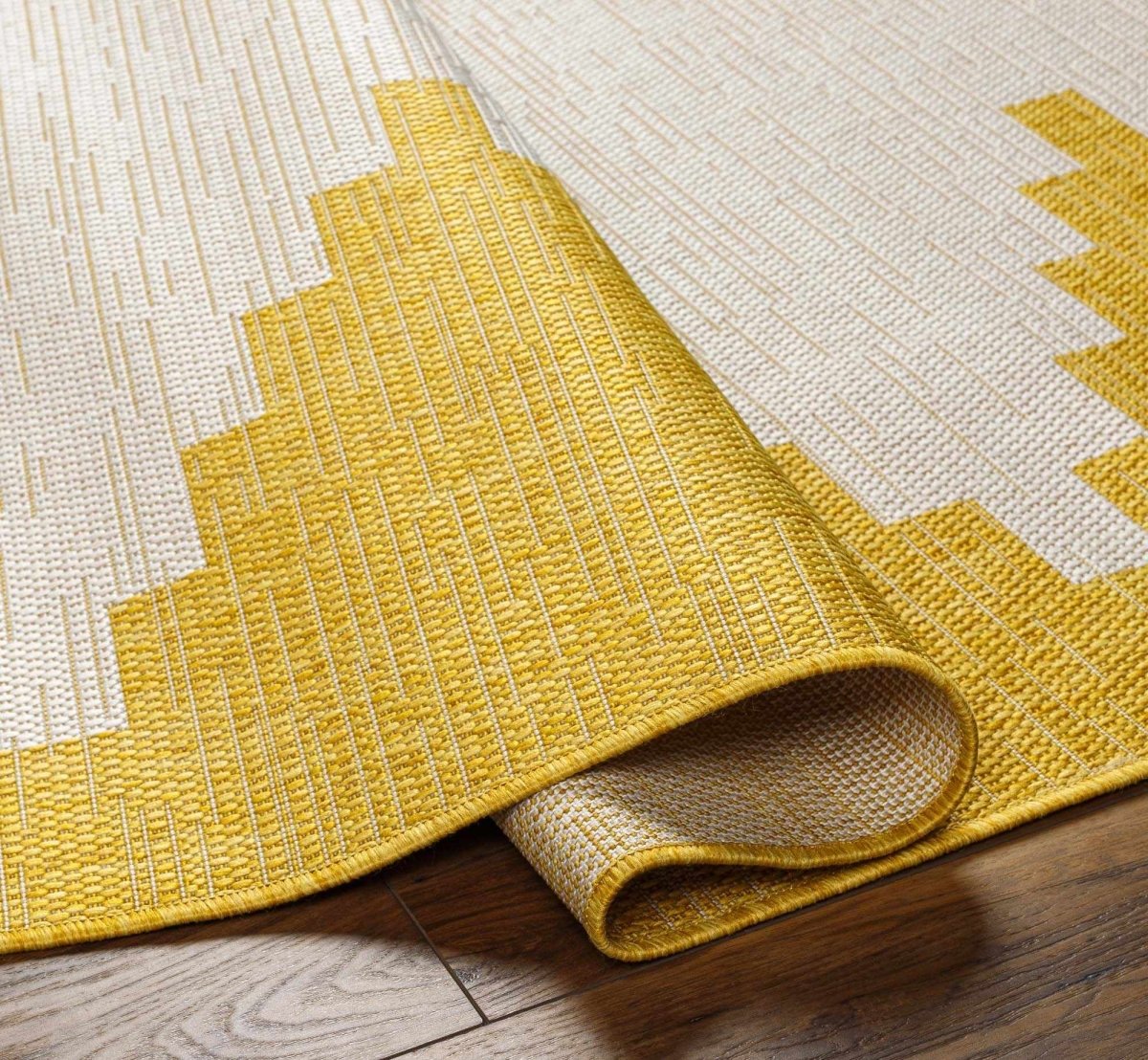 Hauteloom Djugun Yellow Outdoor Rug - lily & onyx