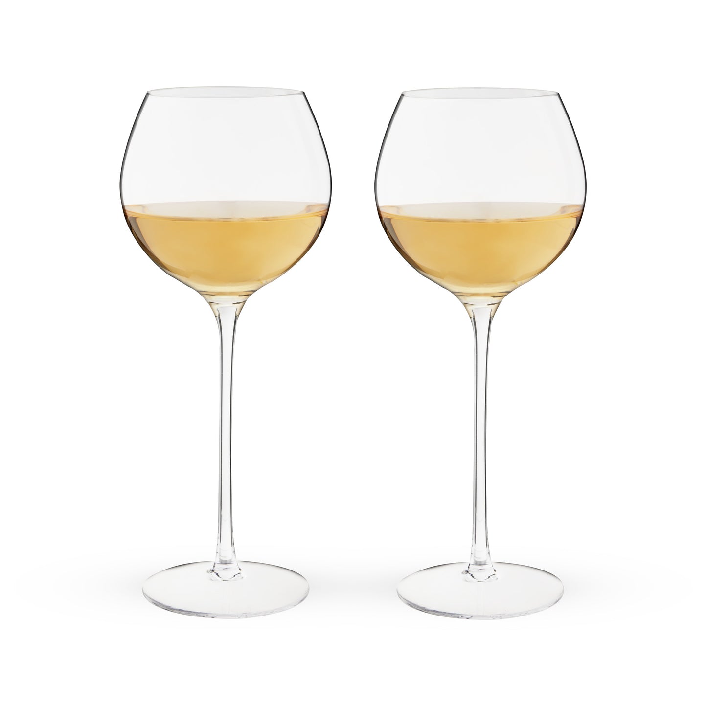 Twine Linger Crystal White Wine Glass, Set of 2 - lily & onyx