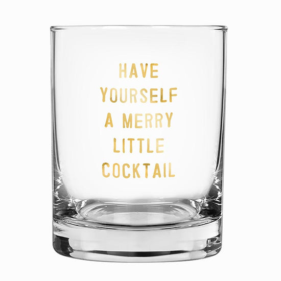 Load image into Gallery viewer, Santa Barbara Design Studio DOF &amp;#39;Have Yourself A Merry Little Cocktail&amp;#39; Rocks Glass, Set of 4 - lily &amp;amp; onyx
