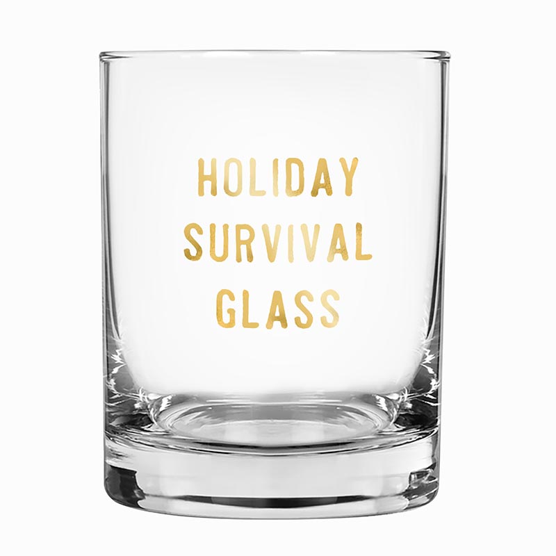 Santa Barbara Design Studio DOF 'Holiday Survival Glass' Rocks Glass, Set of 4 - lily & onyx