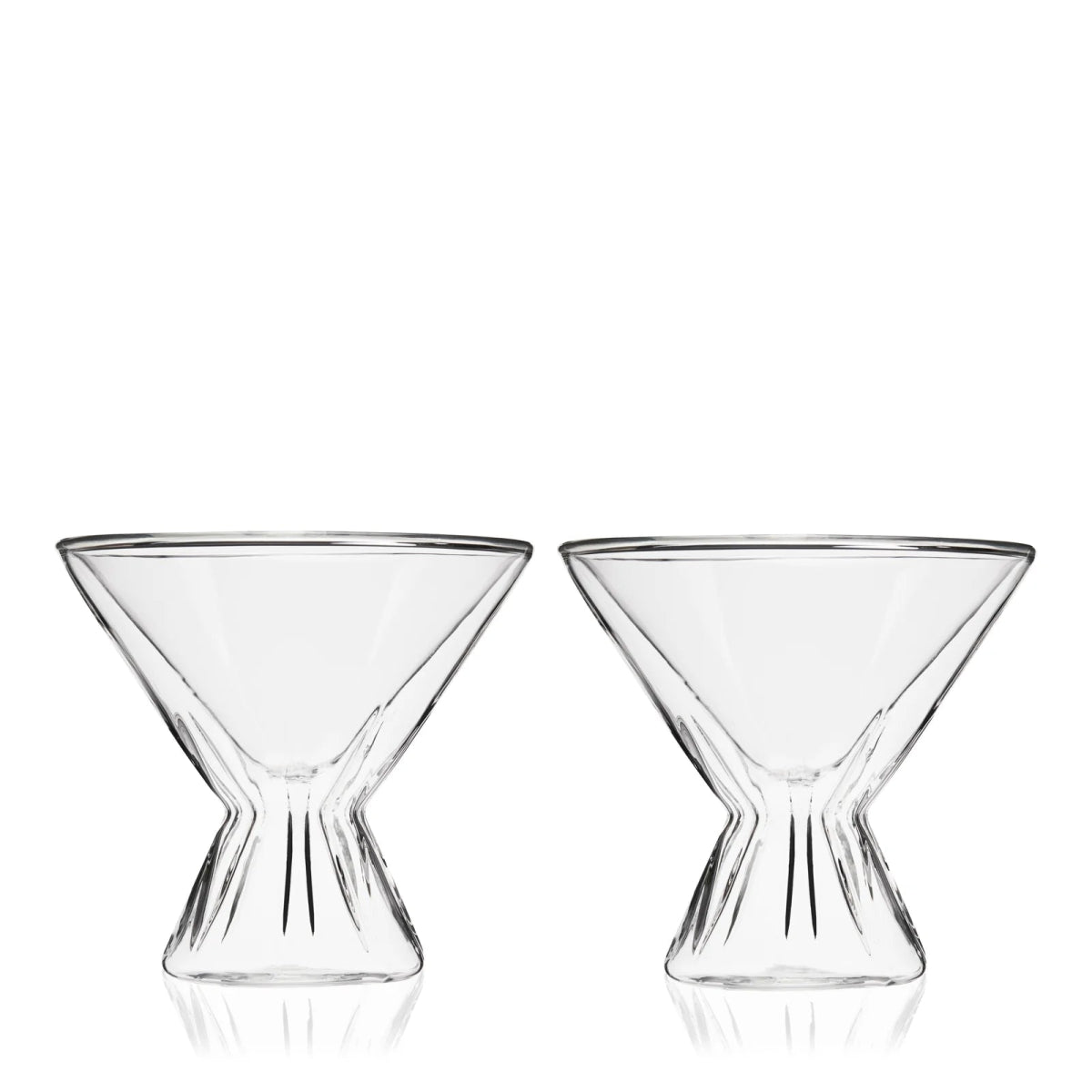 Viski Double Walled Martini Glasses, Set of 2 - lily & onyx