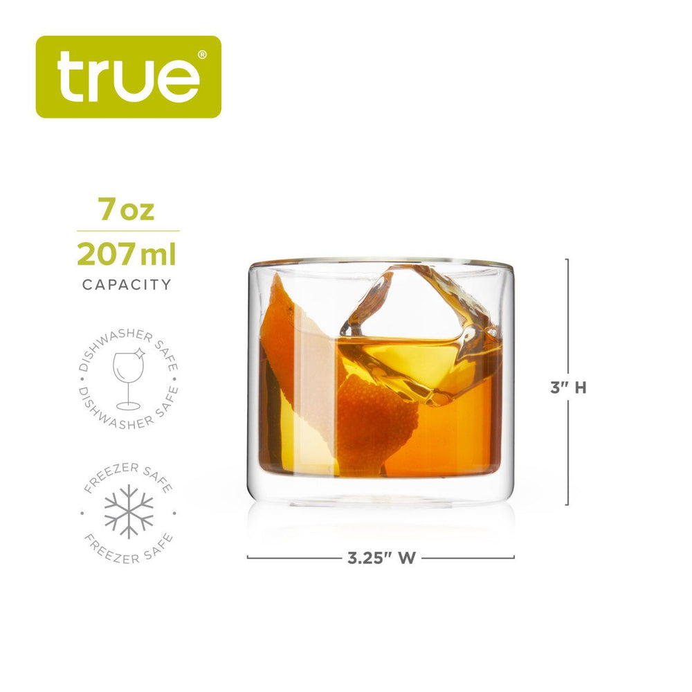 
                      
                        TRUE Double Walled Old Fashioned Glasses, Set of 2 - lily & onyx
                      
                    