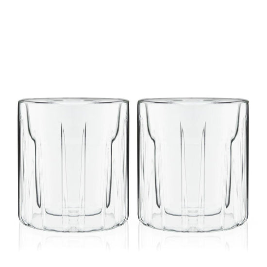 Viski Double Walled Rocks Glass, Set of 2 - lily & onyx
