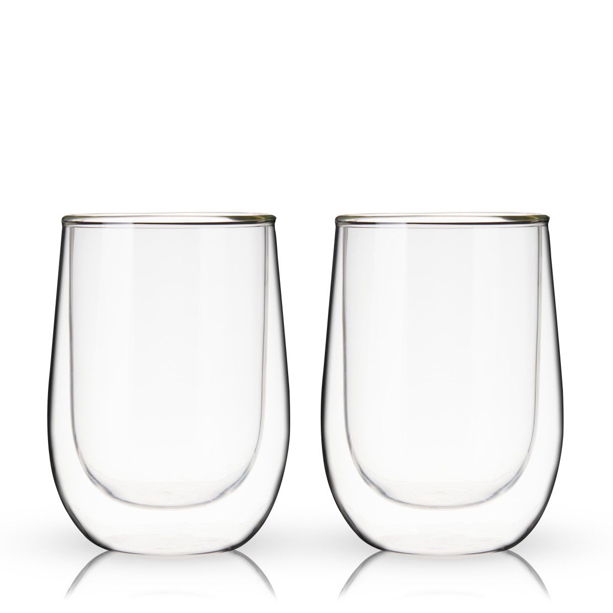 TRUE Double Walled Wine Glasses, Set of 2 - lily & onyx