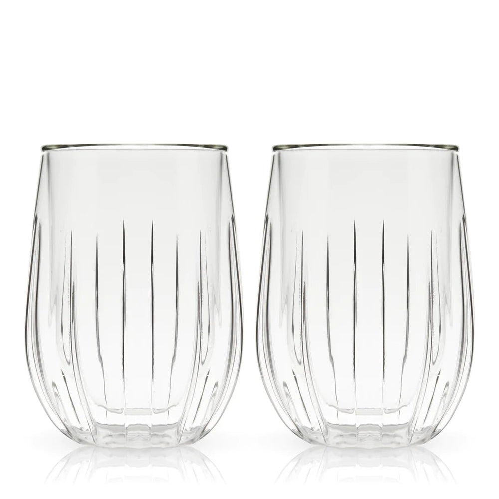 
                      
                        Viski Double Walled Wine Glasses, Set of 2 - lily & onyx
                      
                    