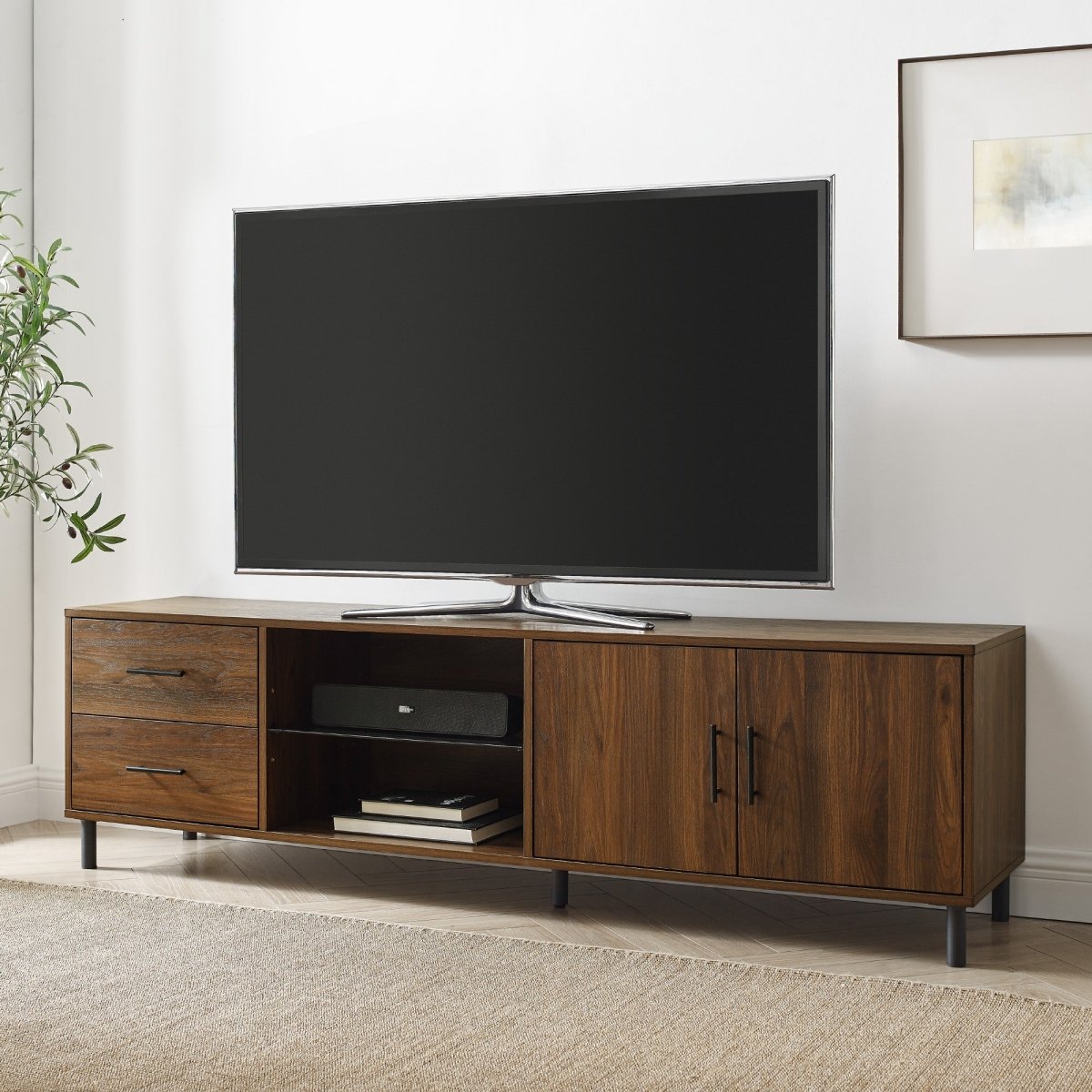 Walker Edison Draper Low Profile TV Stand - lily & onyx