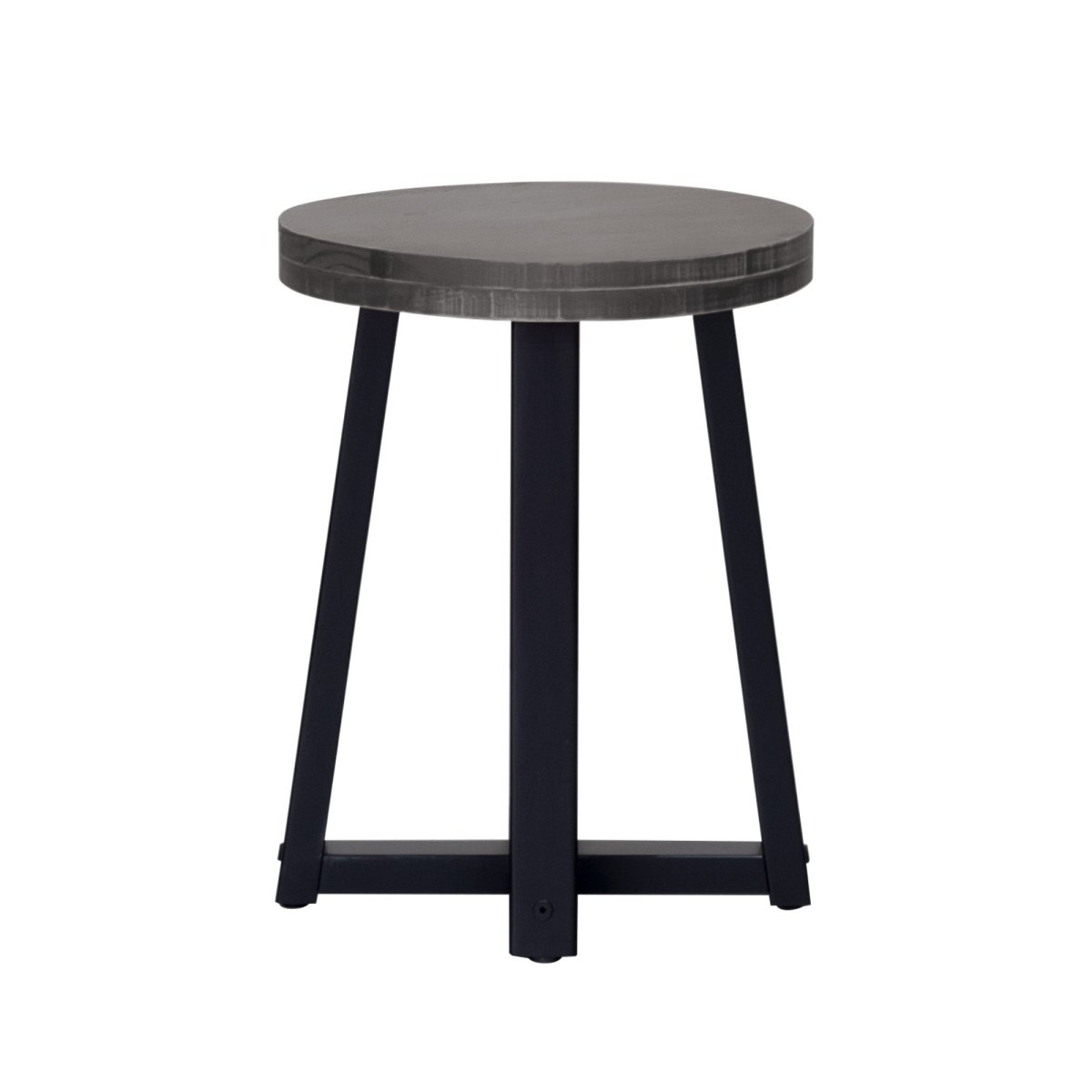 Walker Edison Durango 18" Distressed Wood Kitchen Stool, Set of 2