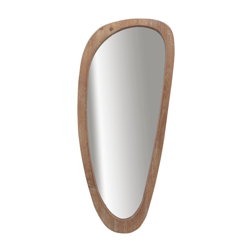 Sagebrook Home Egg Shaped Plywood Mirror, 36