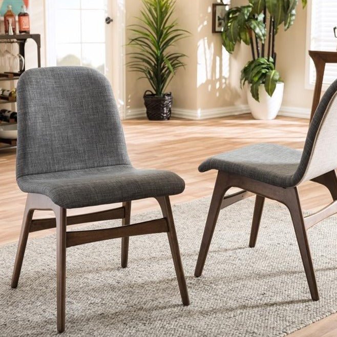 Baxton Studio Embrace Mid Century Modern Upholstered Dining Chair - lily & onyx