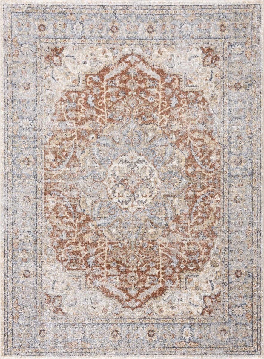 Hauteloom Emke Cream Washable Area Rug - lily & onyx