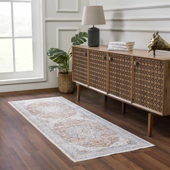 Load image into Gallery viewer, Hauteloom Emke Cream Washable Area Rug - lily &amp;amp; onyx
