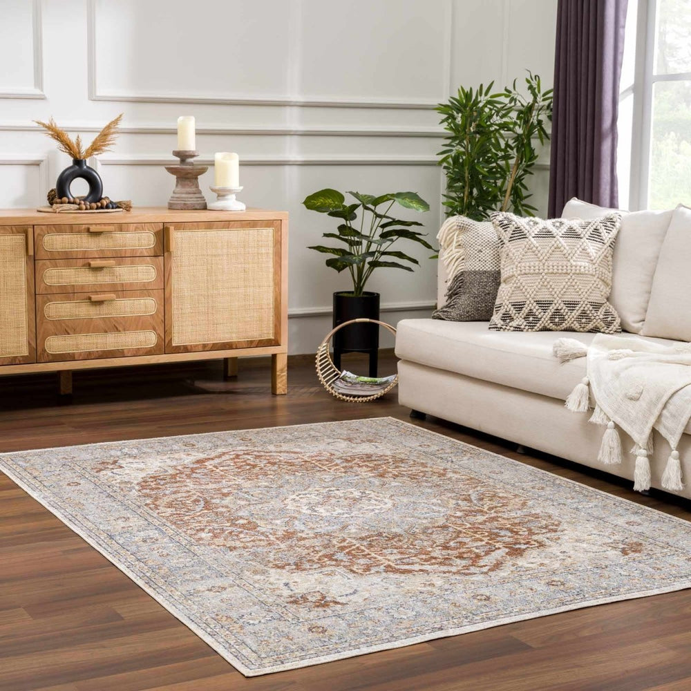 Hauteloom Emke Cream Washable Area Rug - lily & onyx