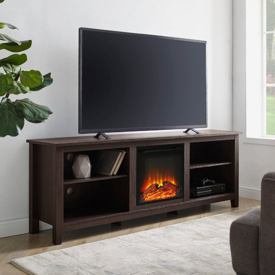 Walker Edison Essential Fireplace TV Stand - lily & onyx