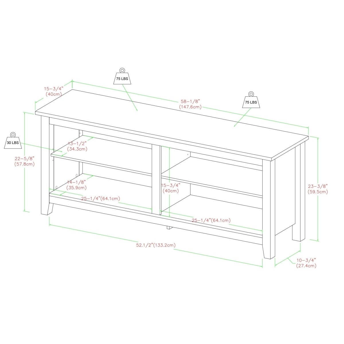 Walker Edison Essential TV Stand - lily & onyx