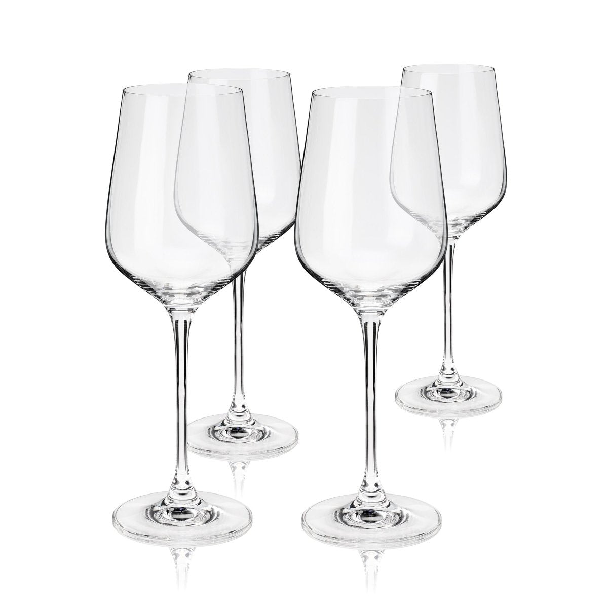 Viski European Crystal Bordeaux Glasses, Set of 4 - lily & onyx