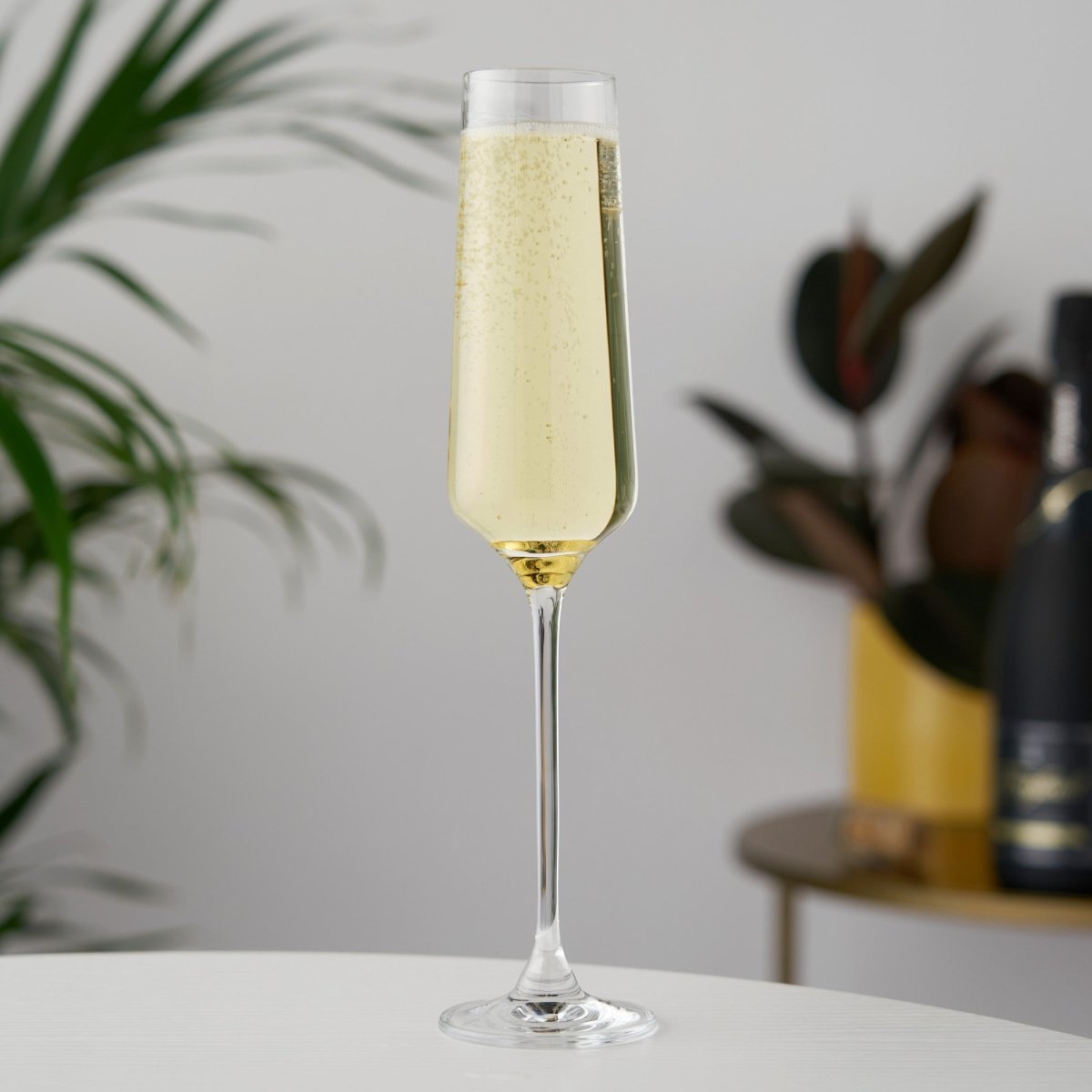 Viski European Crystal Champagne Flutes, Set of 4 - lily & onyx