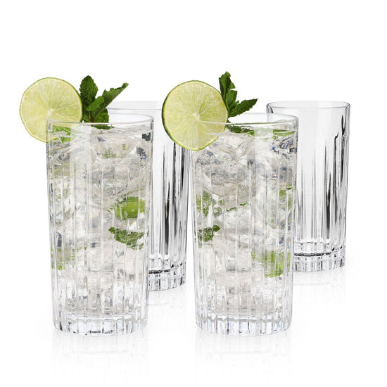 Load image into Gallery viewer, Viski European Crystal Highball Tumblers - lily &amp;amp; onyx
