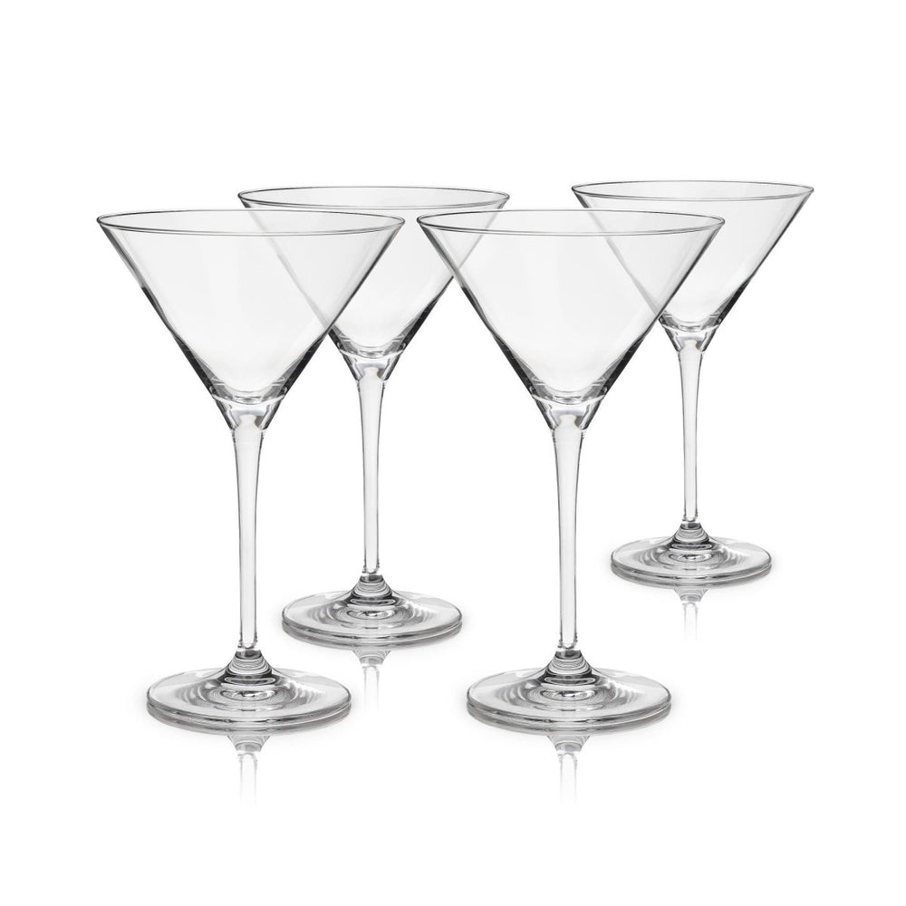 Viski European Crystal Martini Glasses, Set of 4 - lily & onyx