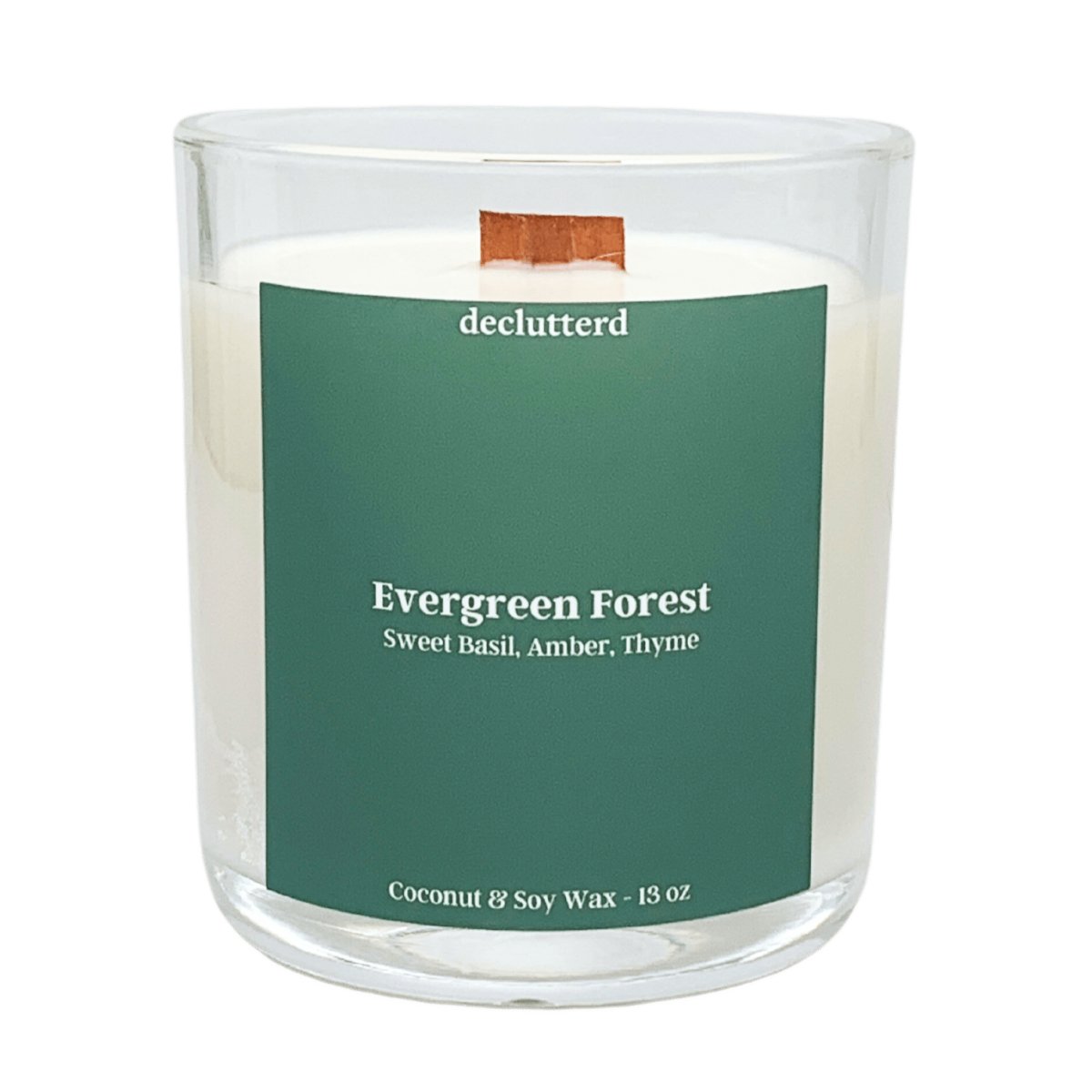 declutterd Evergreen Forest Wood Wick Candle - lily & onyx