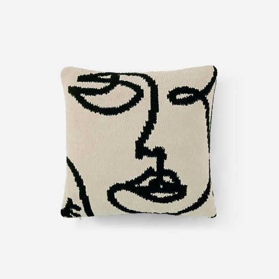 Sunday Citizen Faces Throw Pillow - lily & onyx