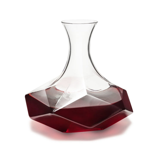 Load image into Gallery viewer, Viski Faceted Crystal Wine Decanter - lily &amp;amp; onyx
