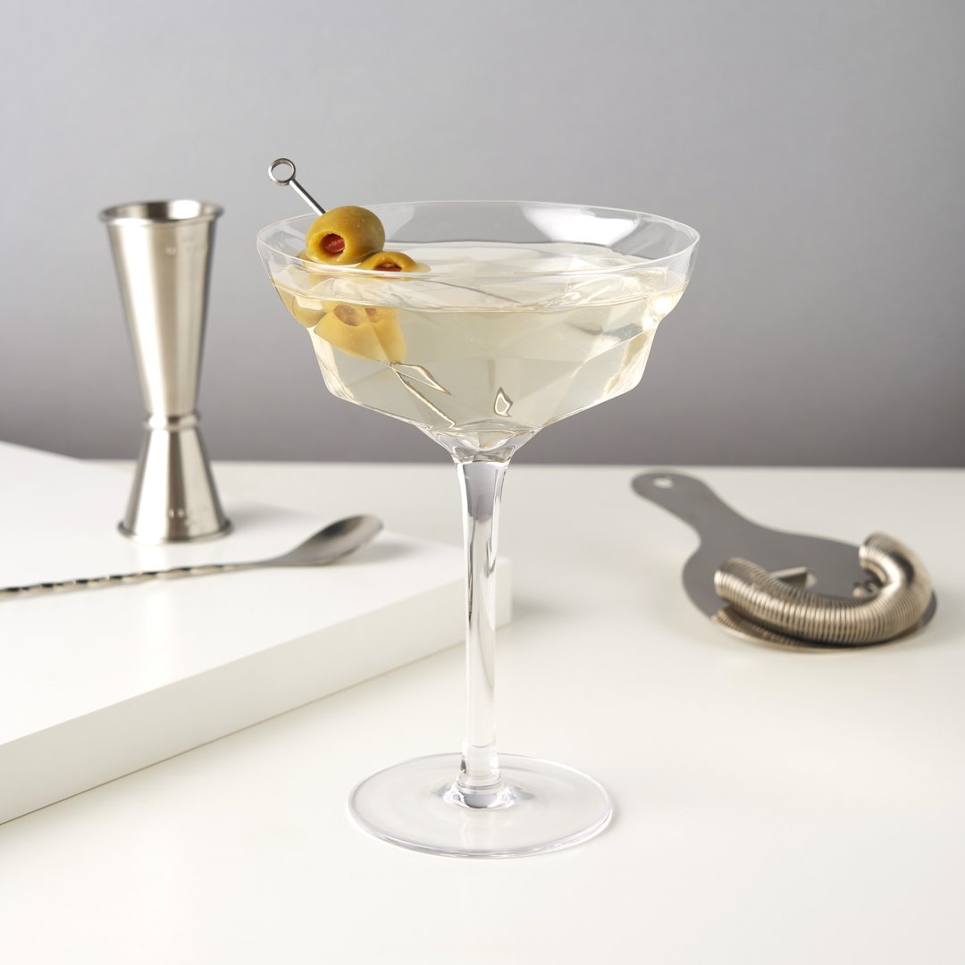 Viski Faceted Martini Glasses - lily & onyx