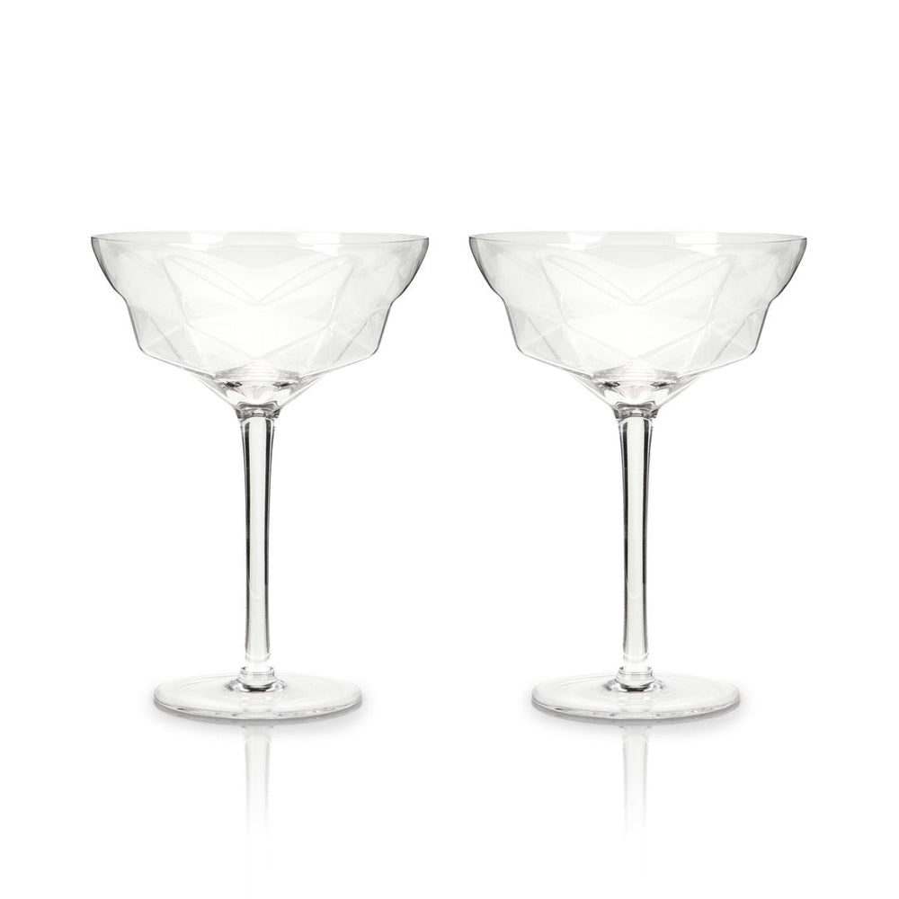 
                      
                        Viski Faceted Martini Glasses - lily & onyx
                      
                    