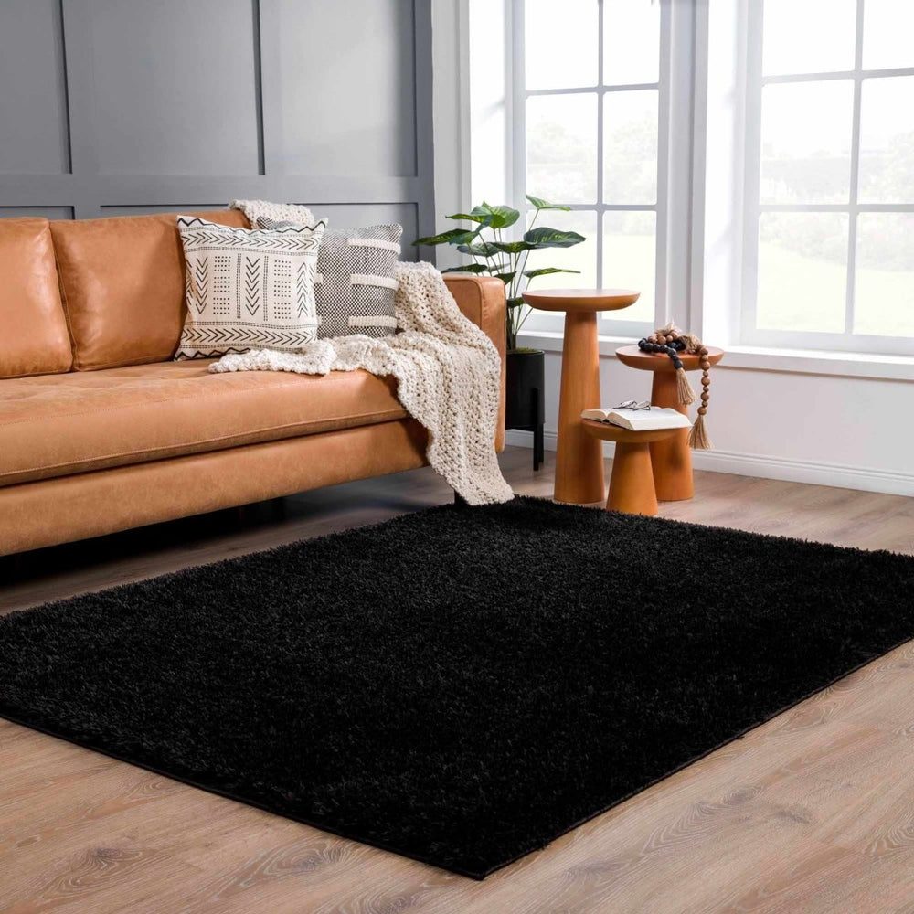 
                      
                        Hauteloom Faina Solid Black Washable Shag Rug - lily & onyx
                      
                    